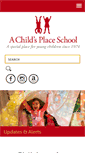 Mobile Screenshot of achildsplaceschool.com