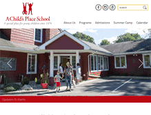 Tablet Screenshot of achildsplaceschool.com